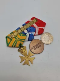 Originalt dansk medalje sæt - almen størrelse og miniature