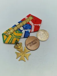 Originalt dansk medalje sæt - almen størrelse og miniature