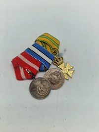 Originalt dansk medalje sæt - almen størrelse og miniature