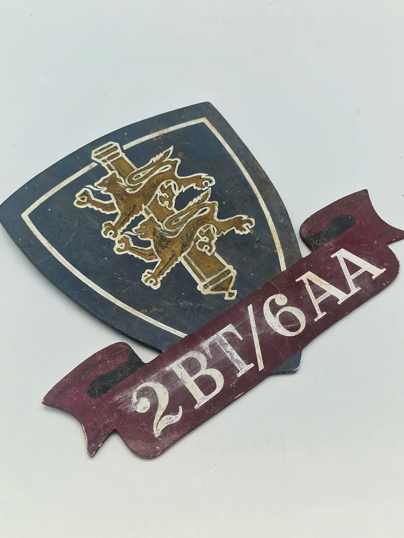 Originalt skilt - 2BT/6AA
