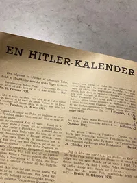 Original tidlig pjece - Hitler skridt for skridt
