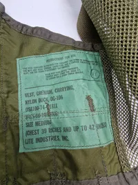 Original US Vietnamkrigs Taktisk vest