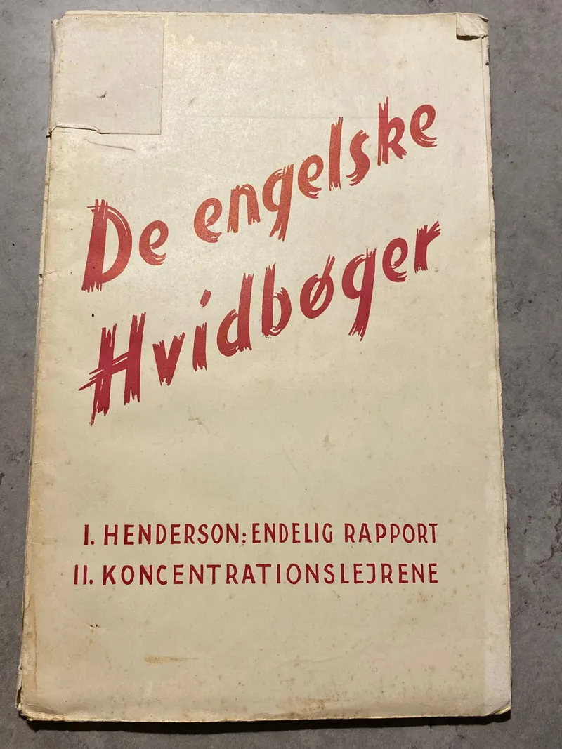 Originalt WWII hæfte