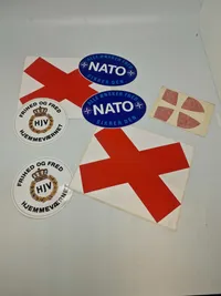 Militære klistermærker mm.