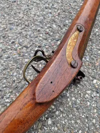 Original Europæisk flinte musket ca. år 1800, mekanisk god
