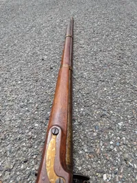 Original Europæisk flinte musket ca. år 1800, mekanisk god