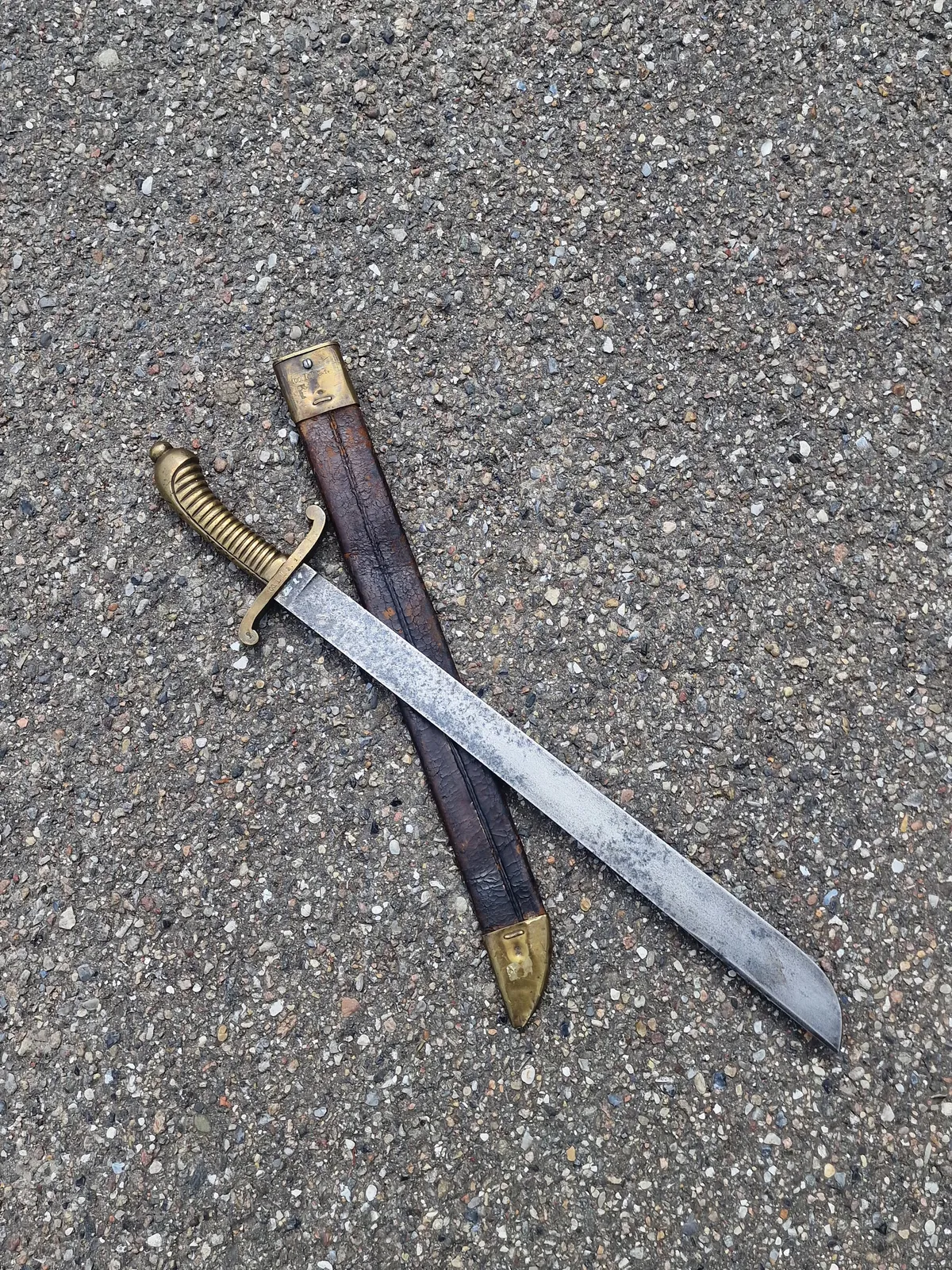Original Unit Marked Model 1845 Imperial German Saxon Faschinenmesser