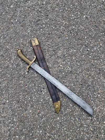 Original Unit Marked Model 1845 Imperial German Saxon Faschinenmesser