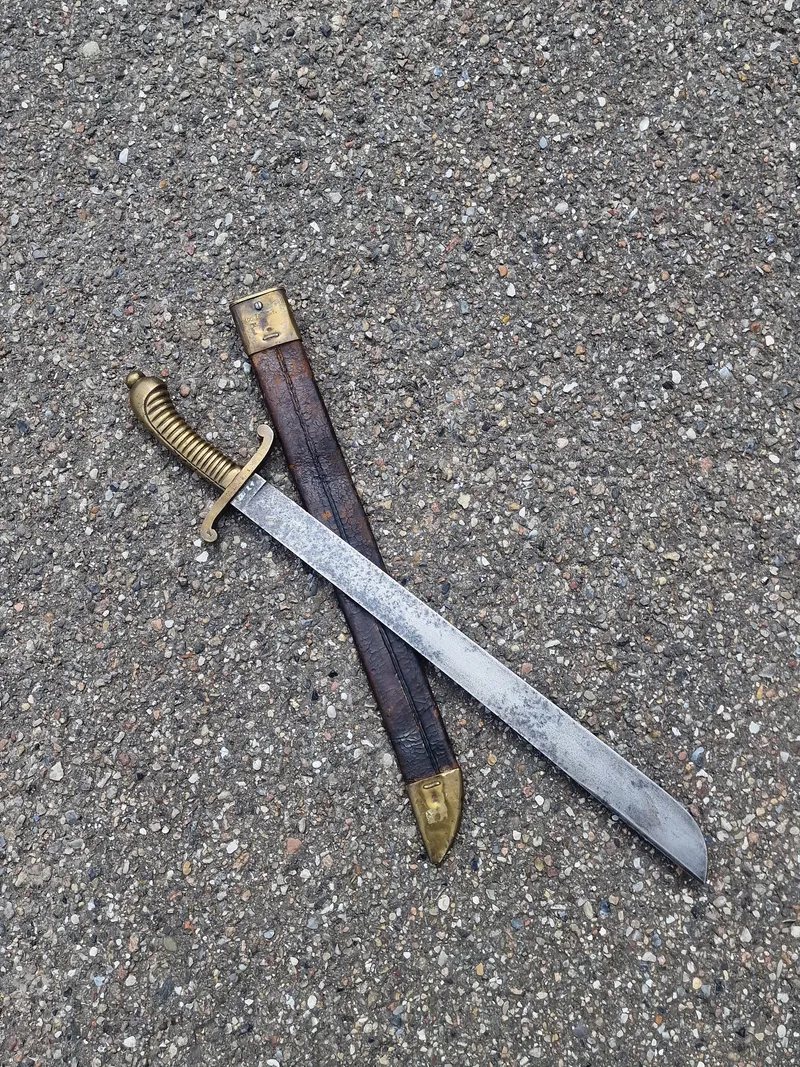 Original Unit Marked Model 1845 Imperial German Saxon Faschinenmesser