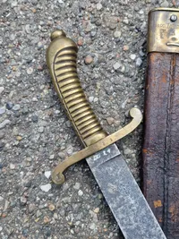 Original Unit Marked Model 1845 Imperial German Saxon Faschinenmesser
