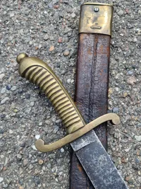 Original Unit Marked Model 1845 Imperial German Saxon Faschinenmesser