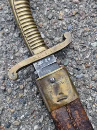 Original Unit Marked Model 1845 Imperial German Saxon Faschinenmesser