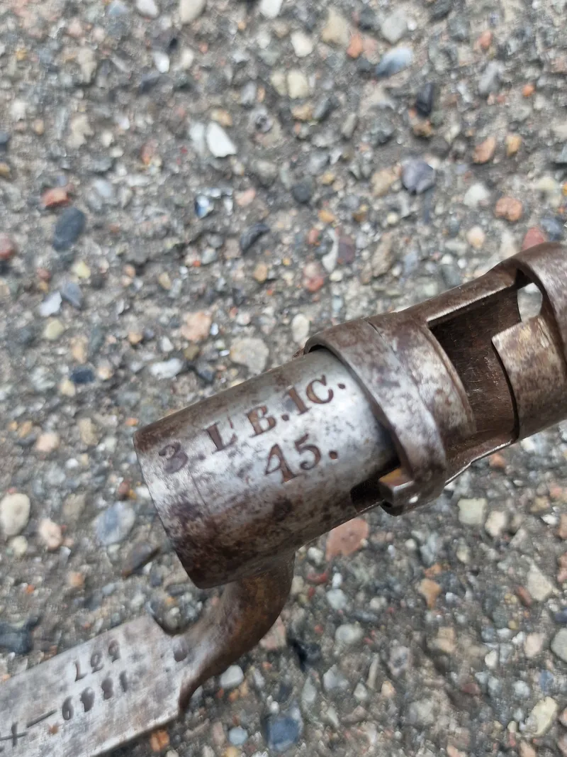 Original Dansk 1848 døllebajonet´, godt stemplet