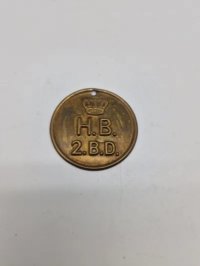 Original Dansk militært Vognmærke Holmens Brandværn til sprøjten