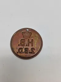 Original Dansk militært Vognmærke Holmens Brandværn til sprøjten