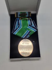 Originalt HJV anciennitetstegn - 40 år