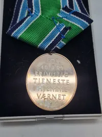 Originalt HJV anciennitetstegn - 40 år