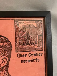 Original Tysk Horst Wessel plakat i A4 størrelse