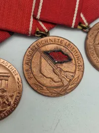 Original tysk medaljespange DDR