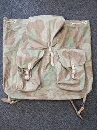 Sjælden original tysk rygsæk lavet af Zeltbahn stof - ww2