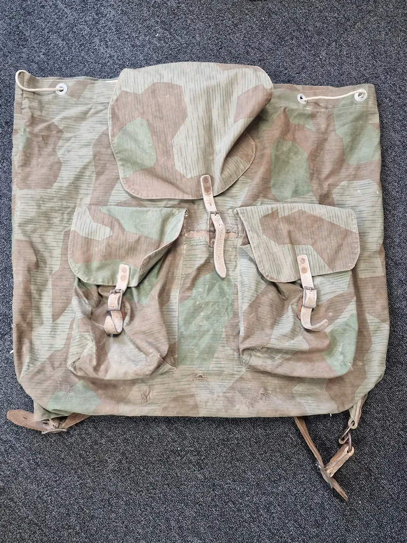 Sjælden original tysk rygsæk lavet af Zeltbahn stof - ww2