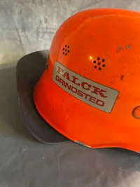 Original Falck hjelm fra Grindsted - omdannet original tysk ww2 hjelm