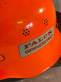 Original Falck hjelm fra Grindsted - omdannet original tysk ww2 hjelm