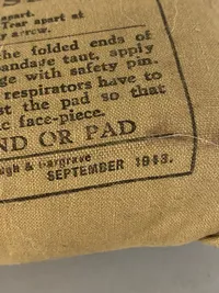 Original nedkastet forbinding fra 1943
