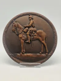 Original Bronze dragon platte 1922 dateret