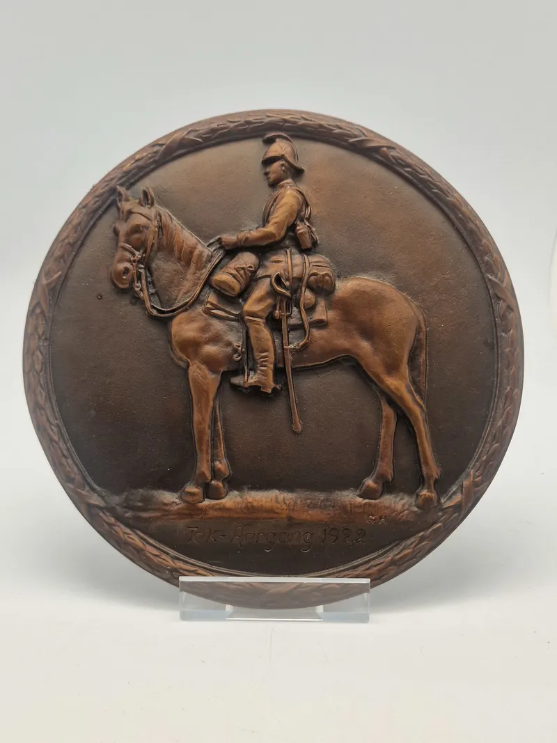 Original Bronze dragon platte 1922 dateret