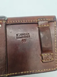 Original Velfremstillet Schweizisk officers kikkert og hylster, klar optik med inddeling