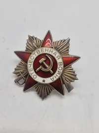 Russisk fortjenestemedalje "Order of the patriotic war" 2. klasse. 1980 udgaven