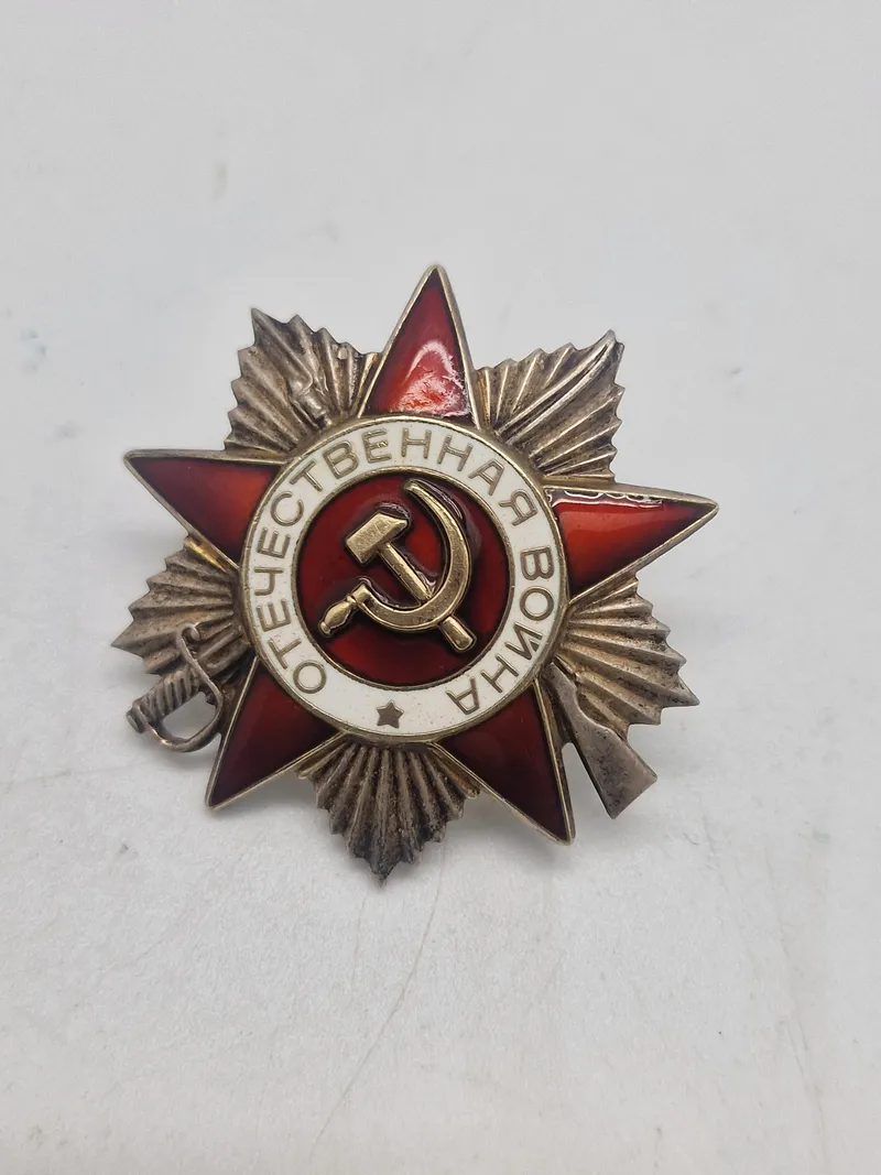 Russisk fortjenestemedalje "Order of the patriotic war" 2. klasse. 1980 udgaven