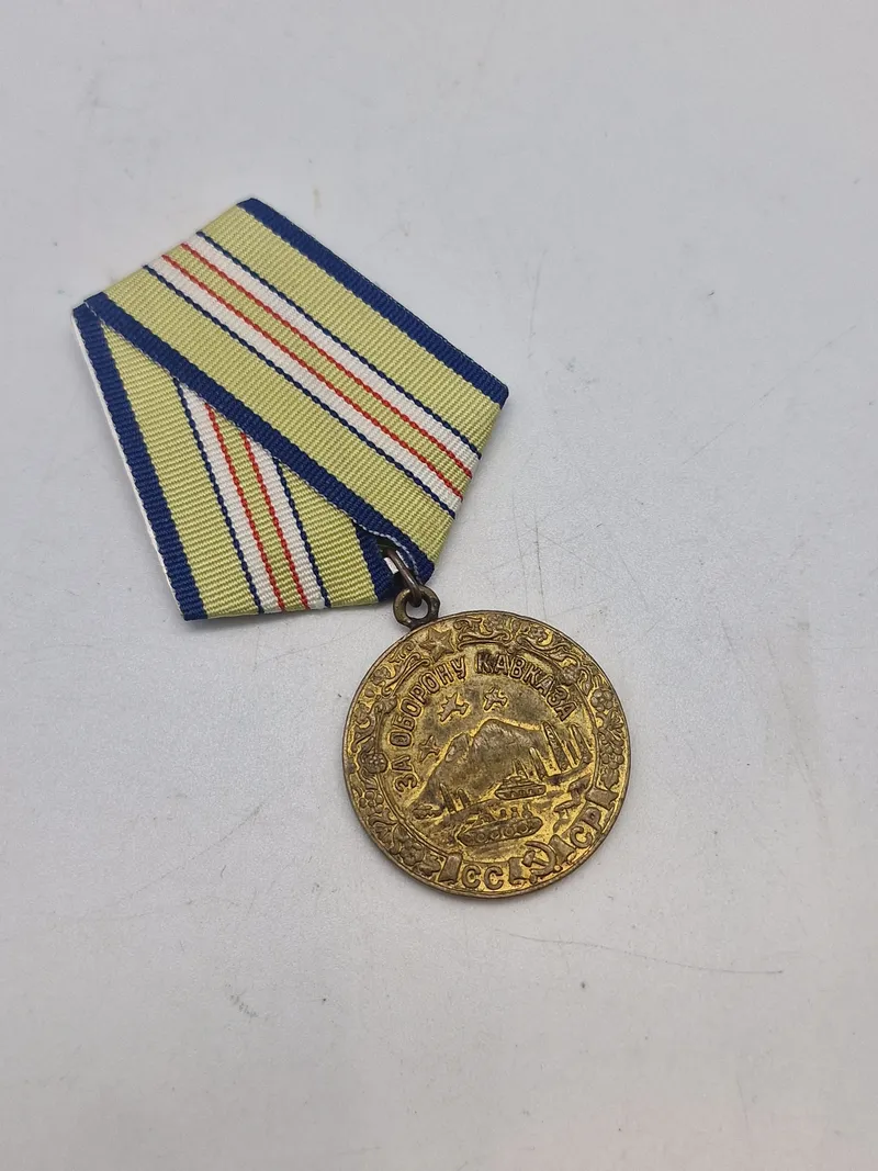 Original USSR SOVIET RUSSIAN MEDAL FOR THE DEFENCE OF THE CAUCASUS