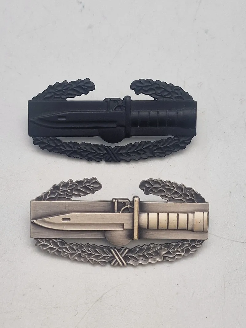 Sæt originale US Qualification Badge-Combat Action