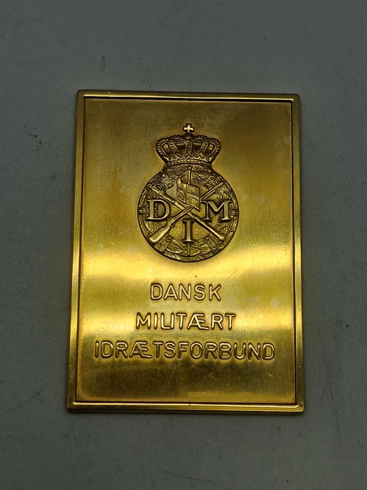 Original plakette - Dansk militært Idræts forbund