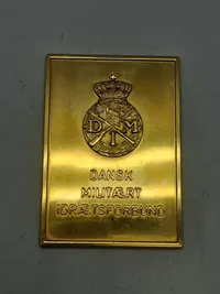 Original plakette - Dansk militært Idræts forbund