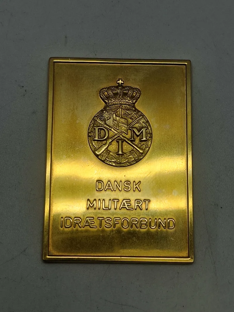 Original plakette - Dansk militært Idræts forbund