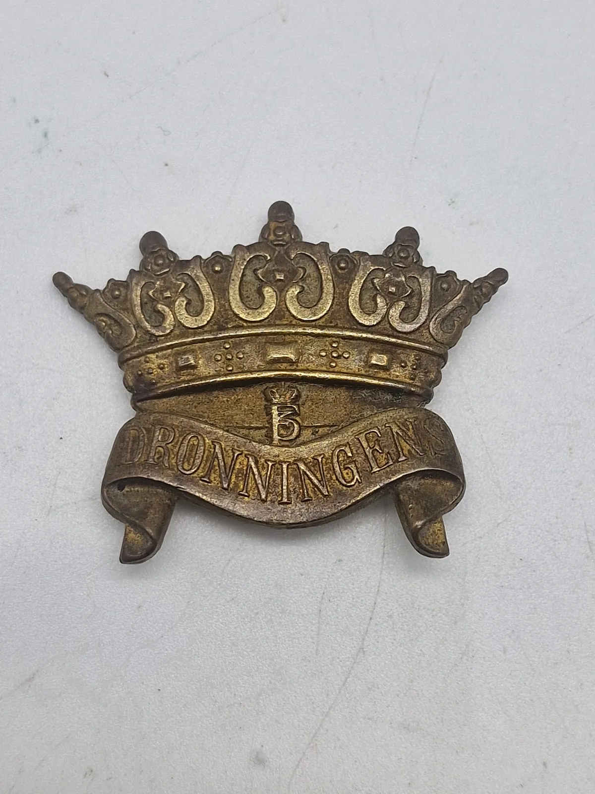 Originalt baretmærke - dronningens livregiment