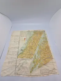 Originalt SOE silkekort over Norge - ww2