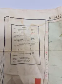 Originalt SOE silkekort over Norge - ww2
