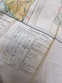 Originalt SOE silkekort over Norge - ww2