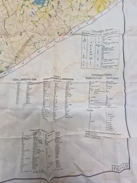 Originalt SOE silkekort over Norge - ww2