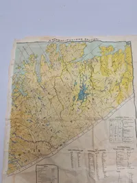 Originalt SOE silkekort over Norge - ww2