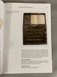Original nedkastet SOE WW2 "bibel"  Release Switch No.3mk.I.