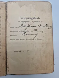 Original dansk soldaterbog