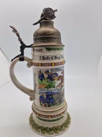 Originalt tysk ølkrus Artilleri