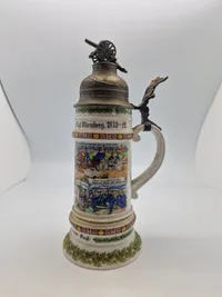 Originalt tysk ølkrus Artilleri