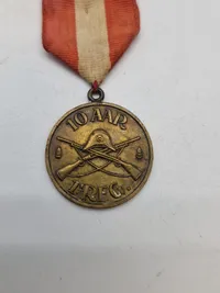 Originalt 10 års jubilæumstegn - 1ste regiment