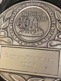 Original veteran platte givet til Dansk SS frivillig